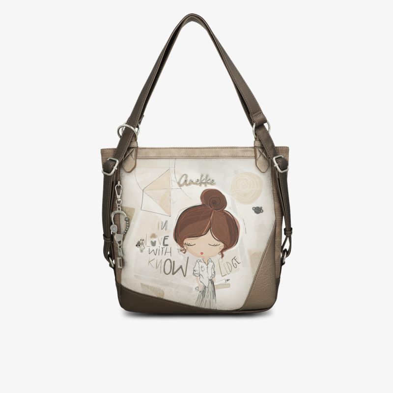 Moderne Tasche mit komfortablem Trageriemen und stilvoller Illustration für vielseitige Nutzung