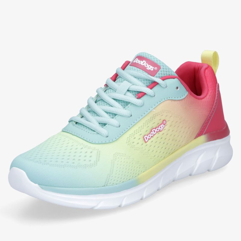 Leichter bunter Sneaker mit atmungsaktivem Material und rutschfester Sohle für hohen Tragekomfort