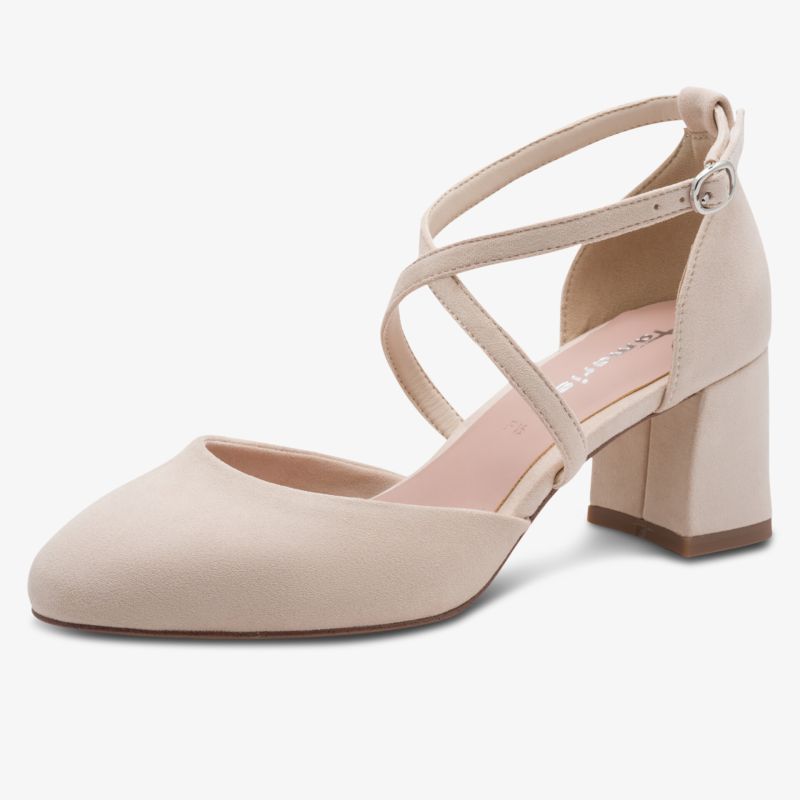 Eleganter Schuhe mit bequemem Blockabsatz und verstellbarem Riemen für optimalen Halt