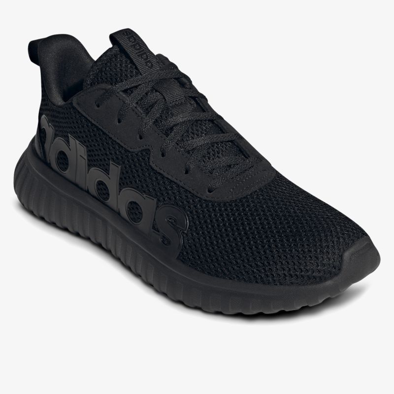 Schwarzer Sportschuh mit atmungsaktivem Material und flexibler, langlebiger Sohle für optimalen Komfort