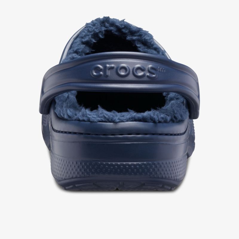 Blaue Schuhe mit Plüschfutter und Riemen für bequemen und stilvollen Tragekomfort.