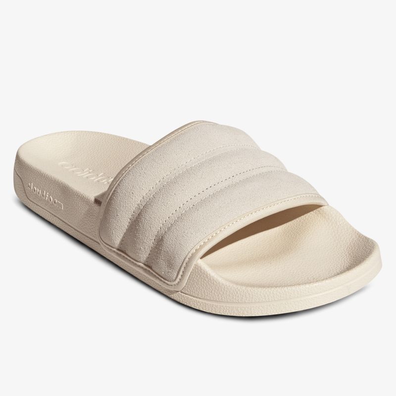 Bequemer gepolsterter Slide-Sandale mit rutschfester Sohle und ergonomischer Passform in hellem Beige