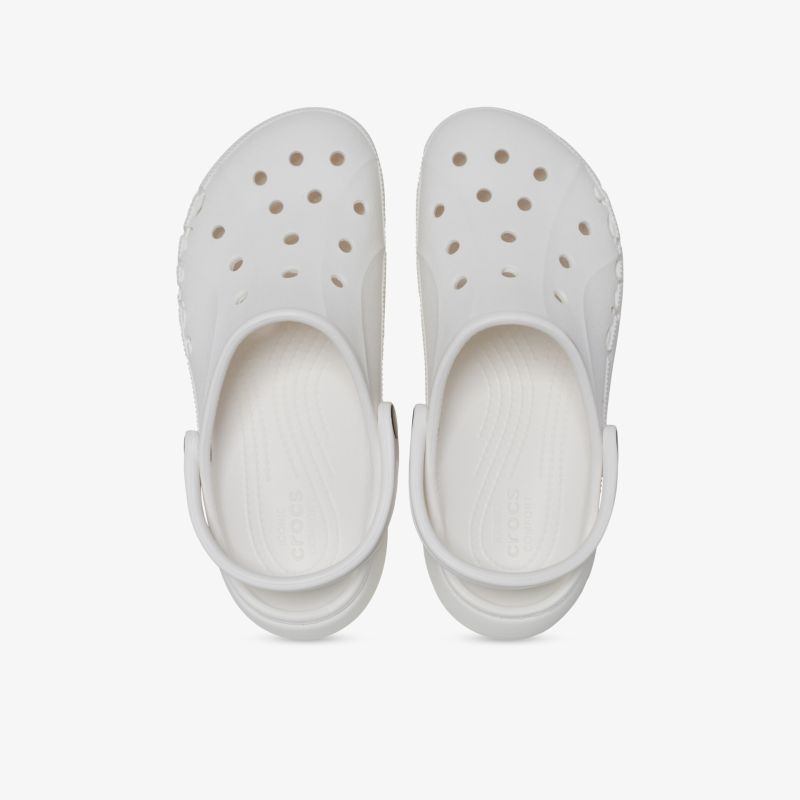 Bequeme, leichte weiße Clogs mit atmungsaktivem, perforiertem Design und rutschfester Sohle, ideal für den Alltag