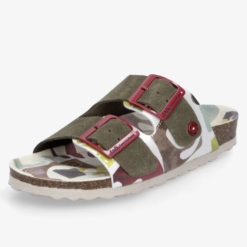 Bequeme Haussandale mit verstellbaren Riemen und rutschfester Sohle für optimalen Komfort und guten Halt