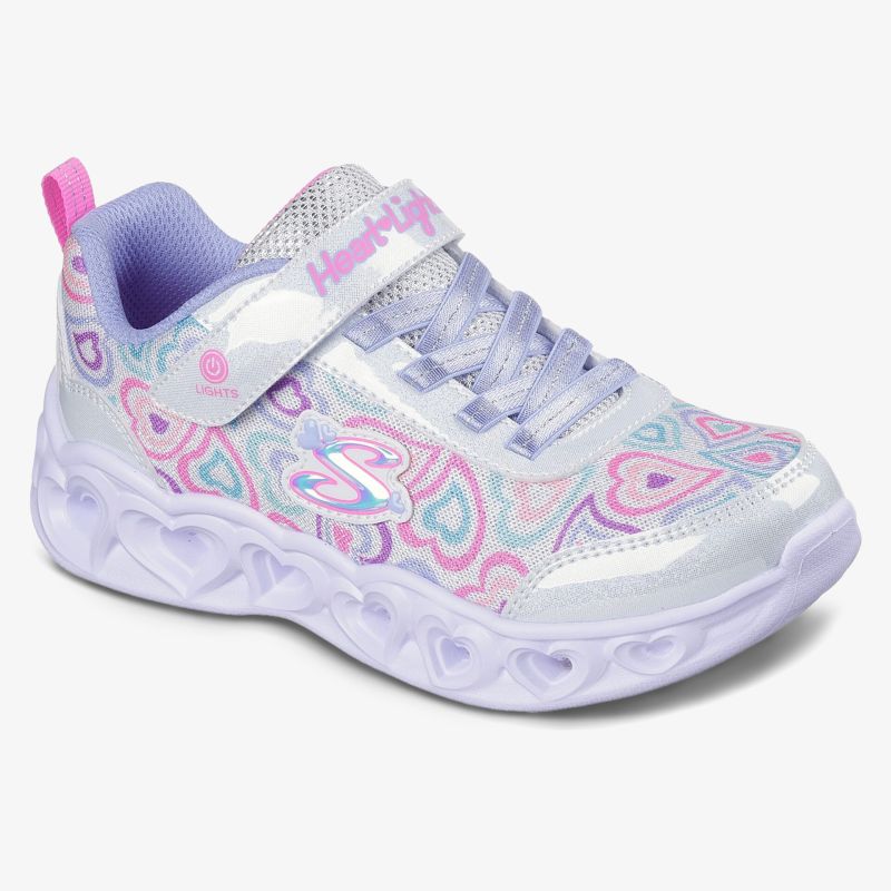 Stylischer Sneaker mit farbenfrohem Muster und bequemer Sohle seitlich