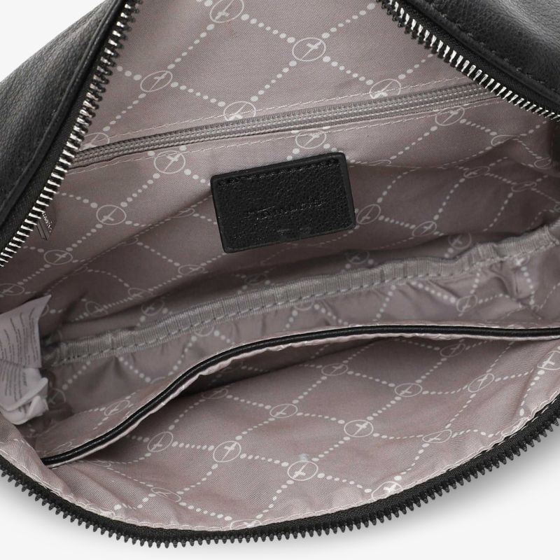 Detailaufnahme eines hochwertigen Tascheninnenfachs mit praktischem Reißverschluss und sauberer Verarbeitung