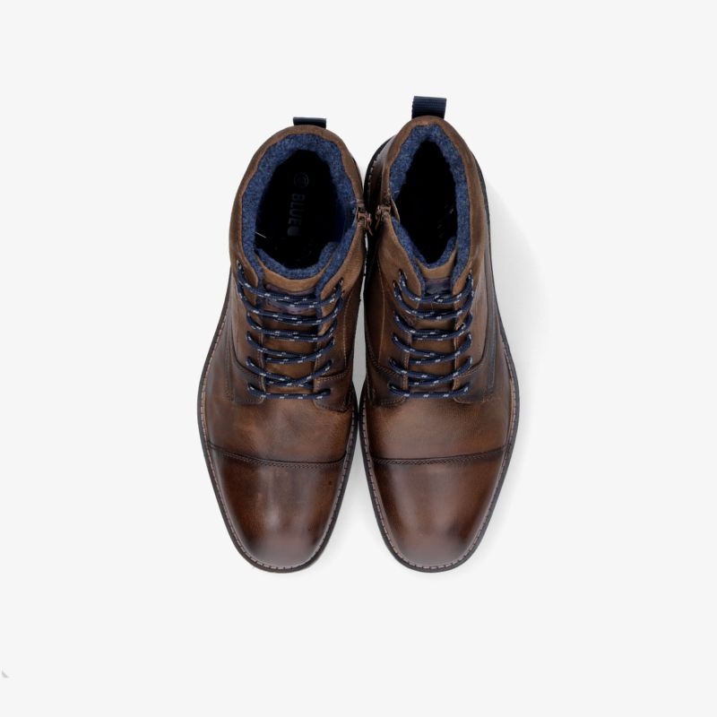 Elegante braune Lederschuhe mit Schnürung, hochwertig verarbeitet und komfortabel für den Alltag