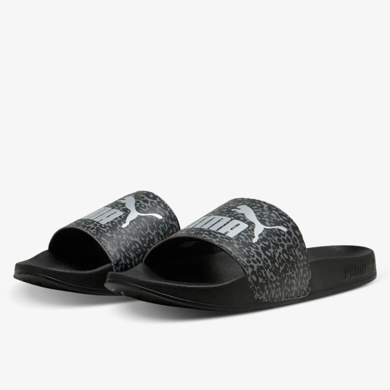 Schwarze Puma Badesandalen mit gepolstertem Riemen und rutschfester Sohle, bequem und leicht
