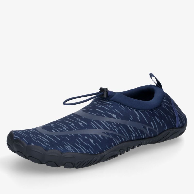 Flexibler blauer Wasserschuh mit rutschfester Sohle und ergonomischem Design für hohen Tragekomfort