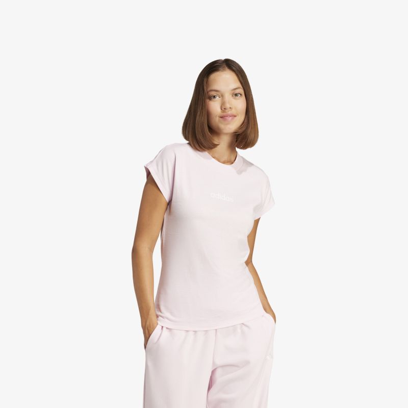 Schlichtes weißes T-Shirt aus weicher Baumwolle mit kurzem Arm und angenehmer Passform, perfekt für jeden Tag