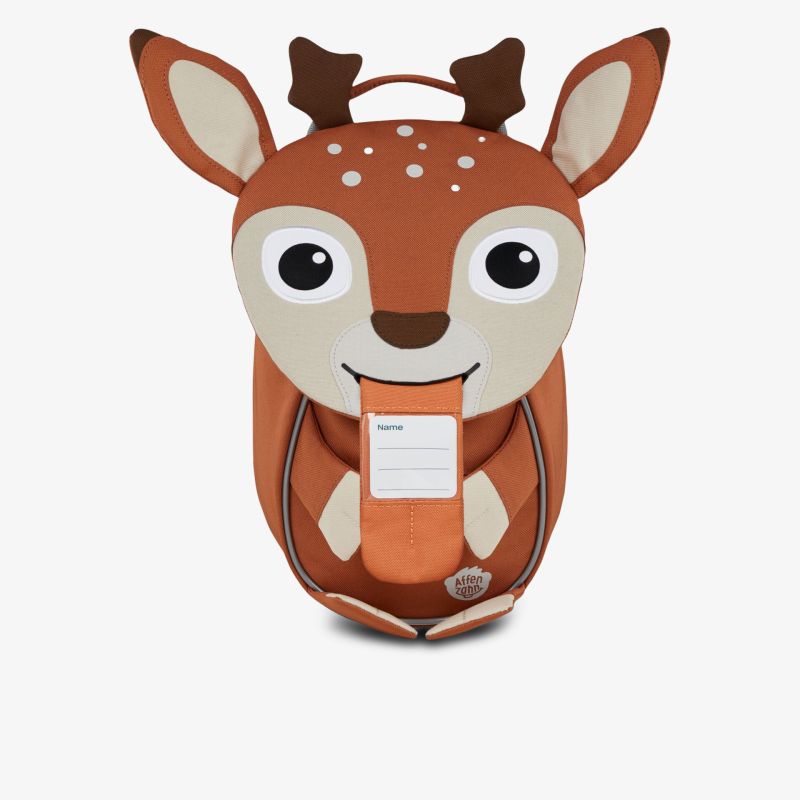 Kinderrucksack in Hirschdesign mit weichem Material, robust und praktisch für den Alltag