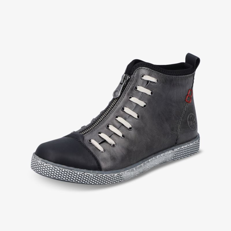 Stylischer Sneaker mit Reißverschluss und rutschfester Sohle, ideal für urbanen Streetstyle.