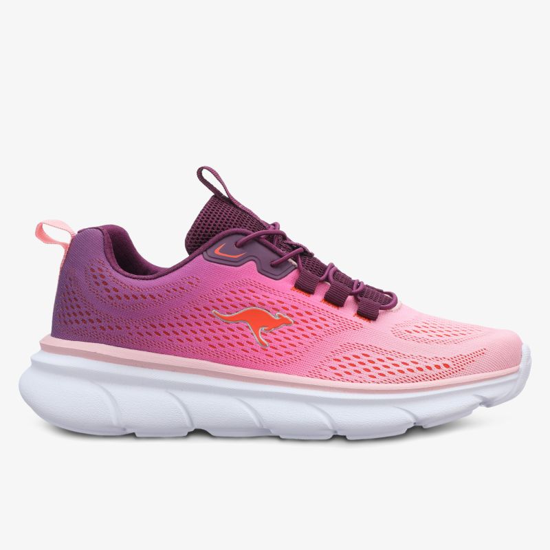 Leichter sportlicher Schuh in Pink und Lila mit atmungsaktivem Obermaterial und flexibler Sohle