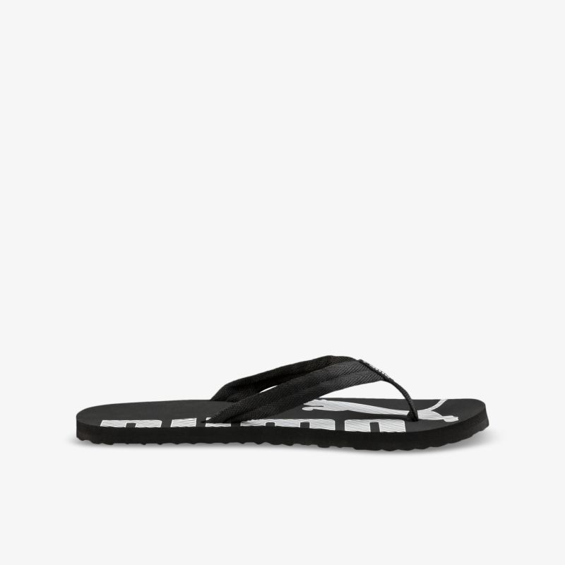 Schwarzer leichter Flipflop mit flexiblem Zehensteg und rutschfester Sohle, bequemer Sommerschuh