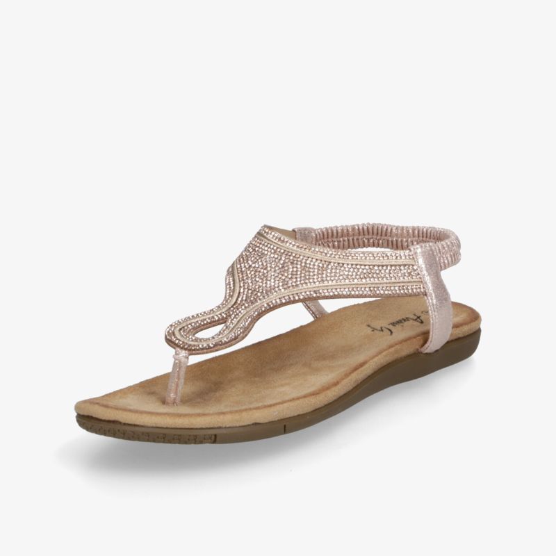 Bequeme Sandale mit edler Verzierung und rutschfester Sohle, leicht und flexibel für angenehmen Tragekomfort