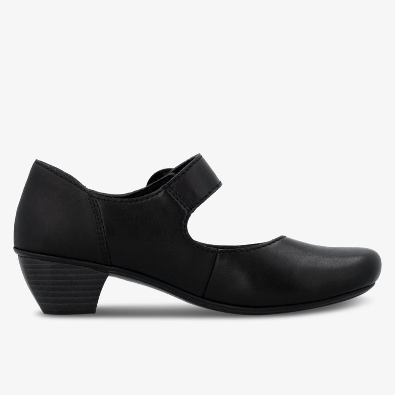 Eleganter Schuh mit mittelhohem Absatz und weichem Material für hohen Tragekomfort