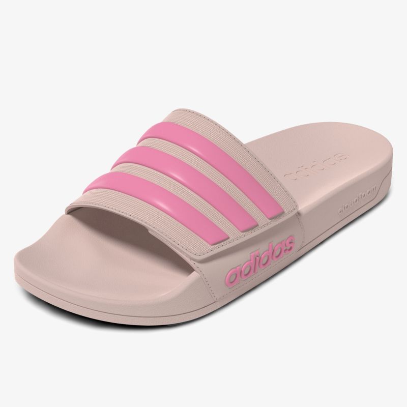 Rutschfeste Komfort-Badelatschen mit leichtem Design und modischen pinken Streifen