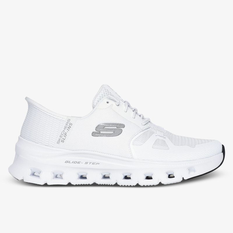 Bequeme weiße Sneaker mit atmungsaktivem Material und moderner Sohle für zusätzlichen Komfort.