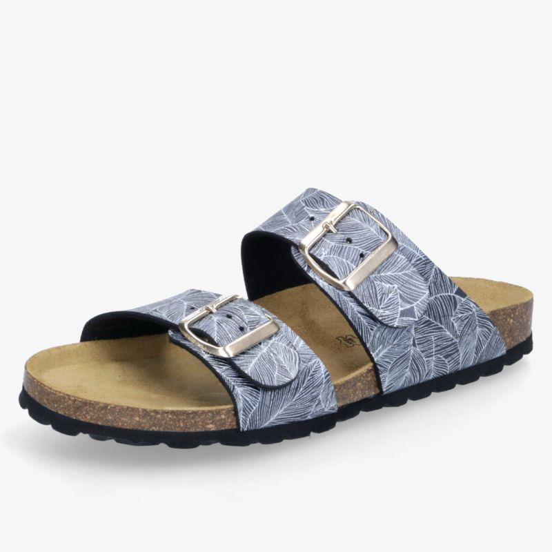 Komfortable Sandale mit verstellbaren Schnallen und ergonomischem Fußbett, rutschfeste Sohle, modisches hellgraues Muster