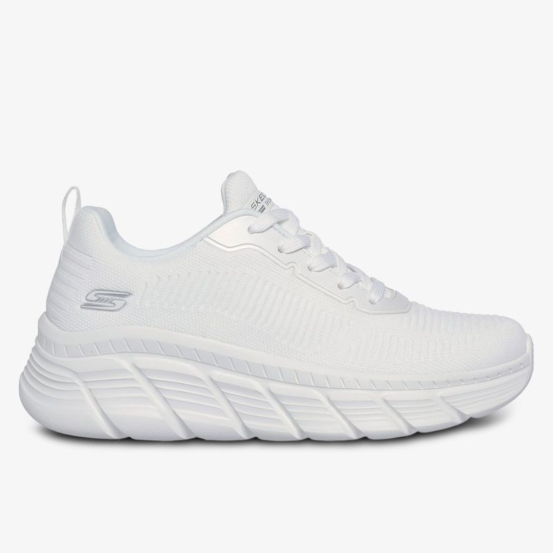 Bequeme und stylische weiße Sneaker mit robuster Sohle für lässige Freizeitabenteuer.