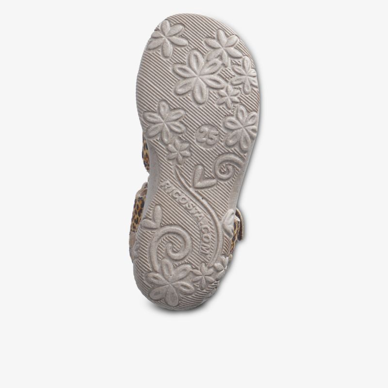 Rutschfeste Schuhsohle mit floralem Muster und flexiblem Profil für sicheren Halt