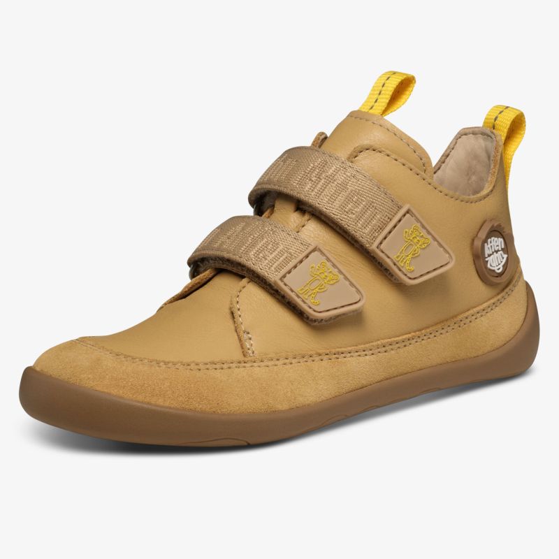 Bequemer Schuh mit flexiblem Material und praktischem Klettverschluss, ideal für komfortablen Alltag