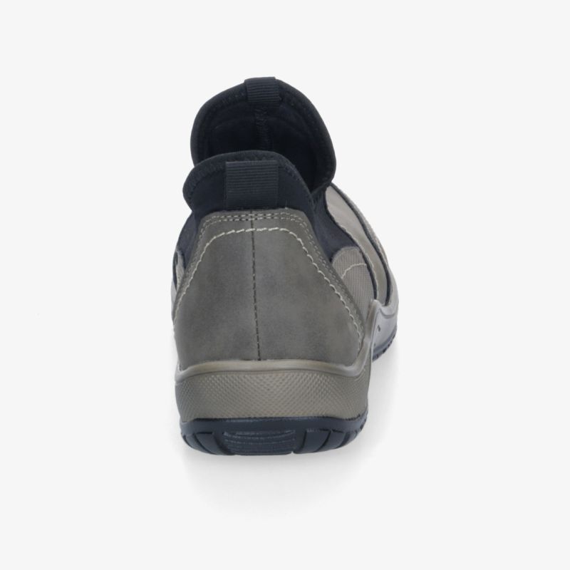 Robuste graue Lederschuhe mit rutschfester Sohle und bequemer Passform, ideal für vielseitigen Einsatz