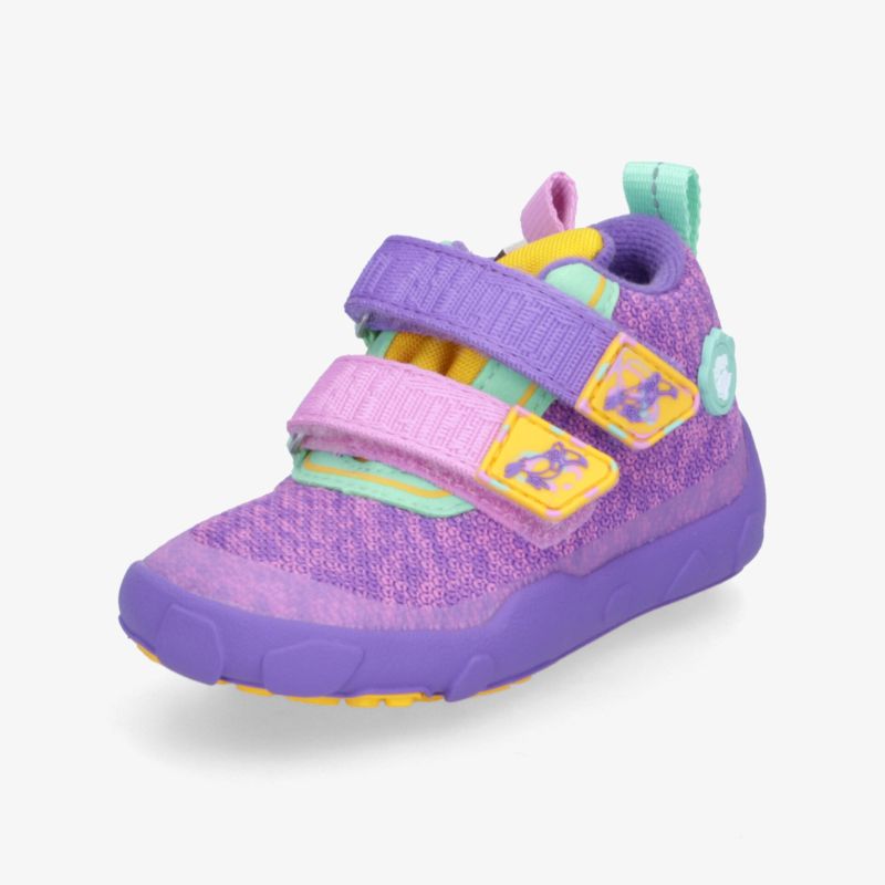 Bunter Kinder Sneaker mit praktischem Klettverschluss und flexibler, rutschfester Sohle für sicheren Halt