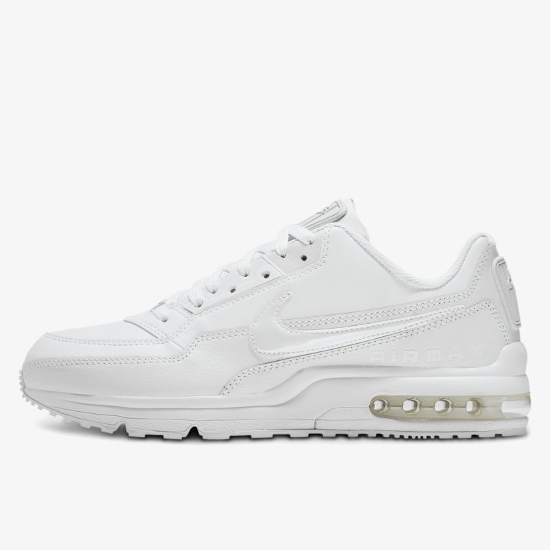 Moderner weißer Sneaker mit luftgepolsterter Sohle, ideal für sportlichen Stil und Komfort.