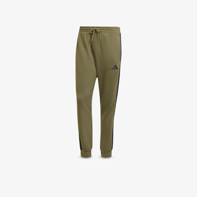 Sportliche grüne Freizeit-Hose mit elastischem Bund und verstellbarem Kordelzug für bequemen Tragekomfort