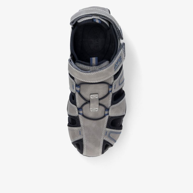 Bequeme, robuste Sandale mit verstellbaren Riemen und atmungsaktivem Design, ideal für Outdoor-Aktivitäten.