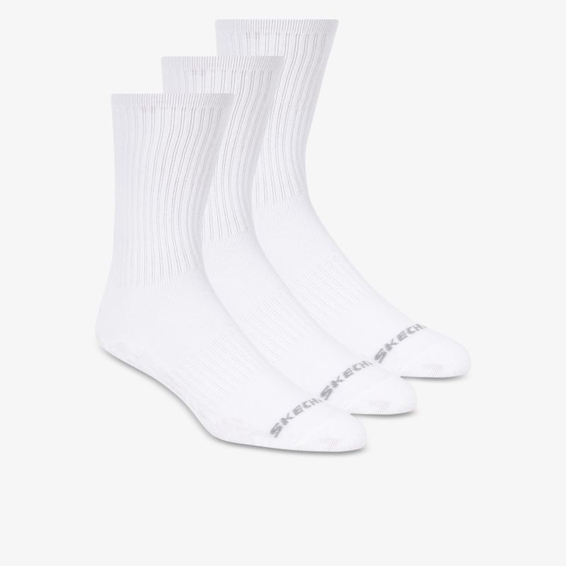 Dreier Pack weiße, weiche und atmungsaktive Socken mit komfortablem, elastischem Design für den Alltag