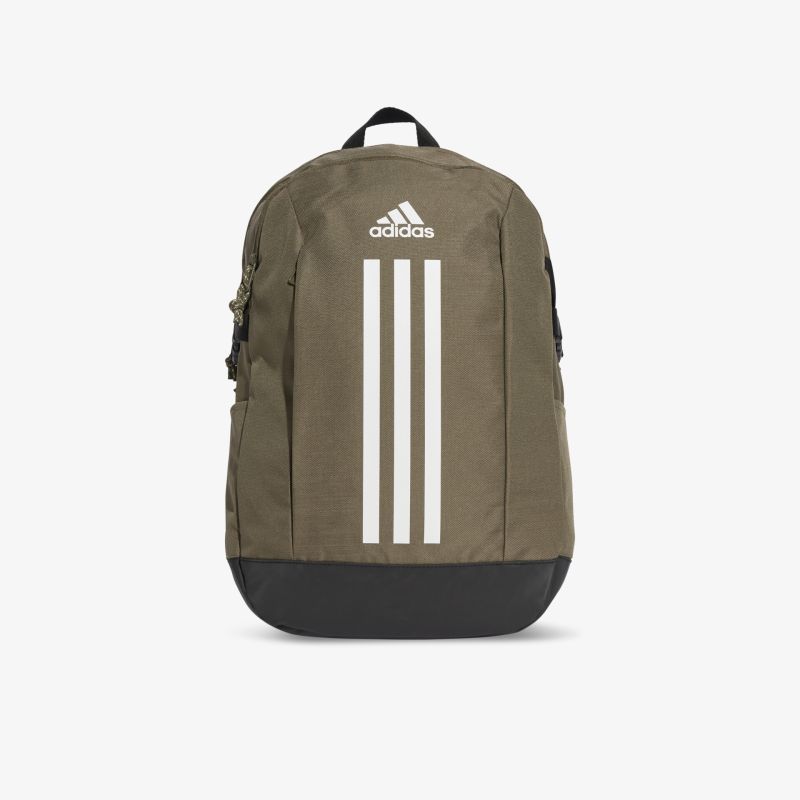 Robuster Adidas Rucksack in Olivgrün mit großem Stauraum, bequem gepolsterte Träger und praktischen Fächern