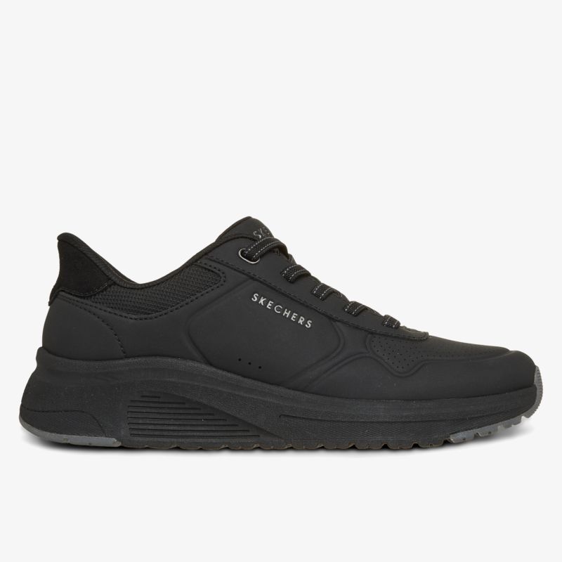 Bequemer und sportlicher schwarzer Sneaker mit leichter Sohle und robuster Verarbeitung, ideal für Alltag und Freizeit