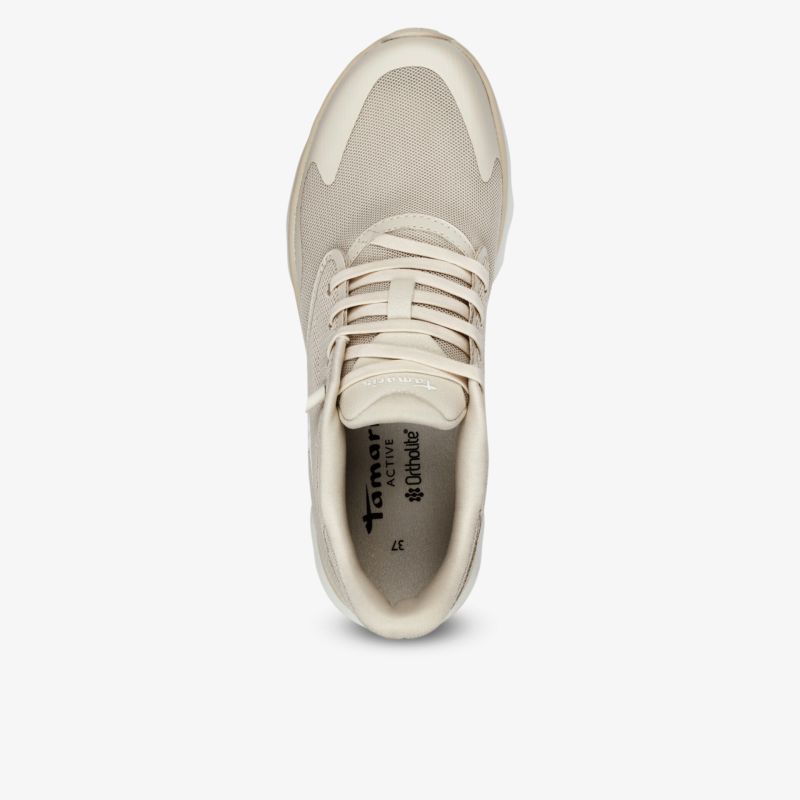 Leichter Sneaker in neutralem Farbton, atmungsaktives Material, bequeme Passform für Alltag