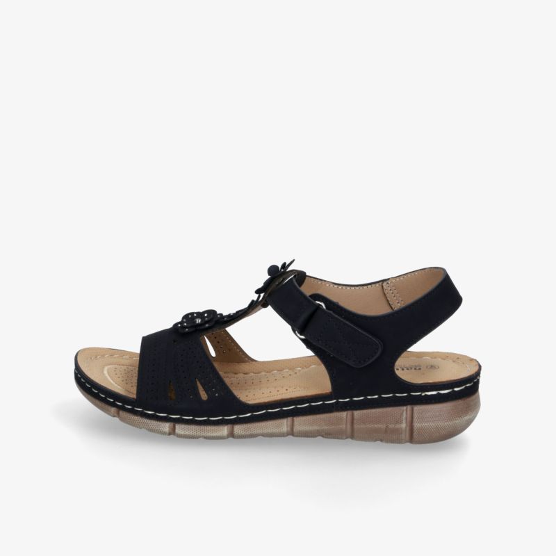 Bequeme Sandale mit verstellbaren Riemen und flexibler, gepolsterter Sohle für angenehmen Tragekomfort