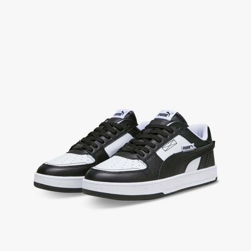 Schwarz-weiße Sneaker mit modernem Design, komfortable Passform, atmungsaktiv und langlebig, Paaransicht