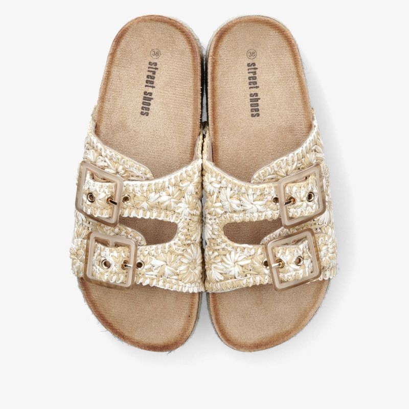 Bequeme Sandalen mit doppelten verstellbaren Schnallen, atmungsaktivem Material und robuster Sohle, modisch und leicht