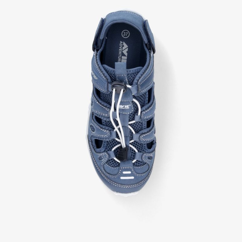 Blau Outdoor-Sandale mit atmungsaktivem Design und verstellbarem Verschluss, bequem und robust für vielseitigen Einsatz