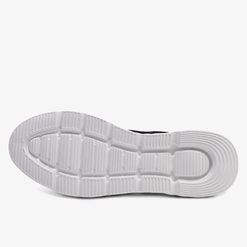 Weiße, leichte und flexible Schuhsohle mit rutschfestem Profil für optimalen Halt und Komfort