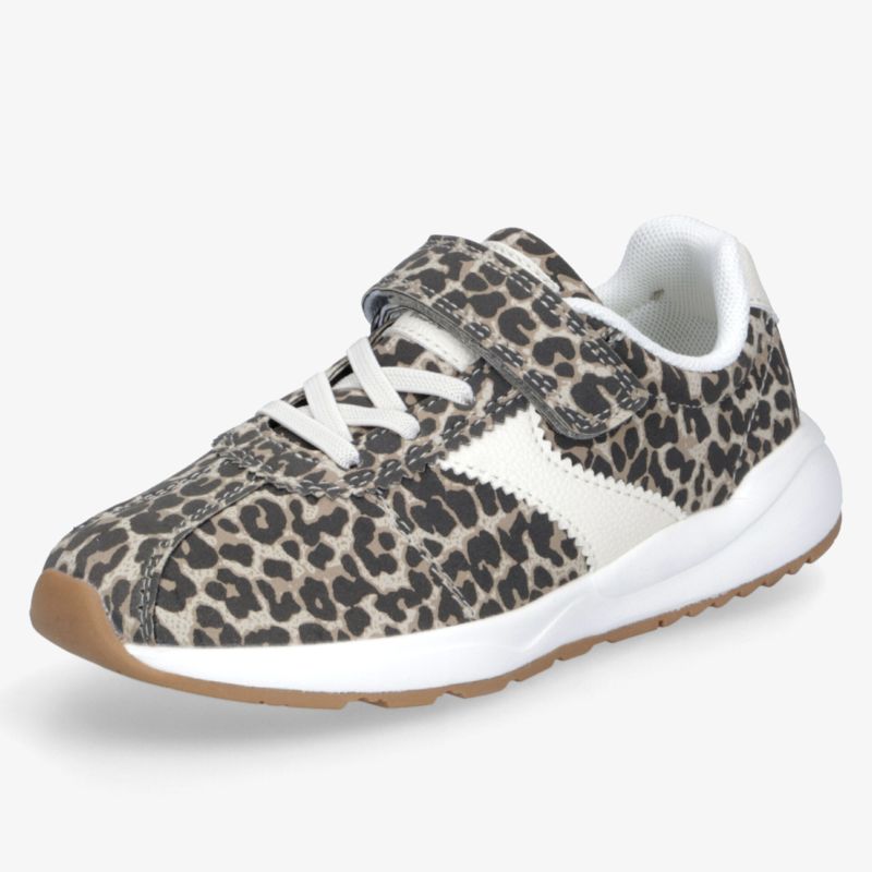 Modischer Sneaker mit Leopardenmuster, leichter Sport- und Freizeitschuh mit bequemer Passform und flexibler Sohle