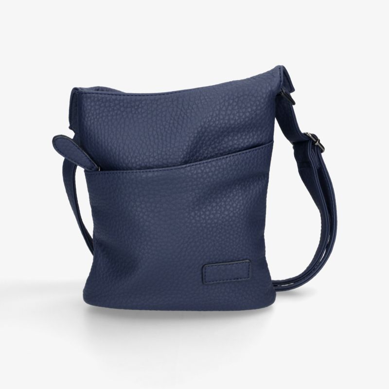 Elegante blaue Tasche mit modernem Design und praktischem Fach für vielseitige Nutzung im Alltag.