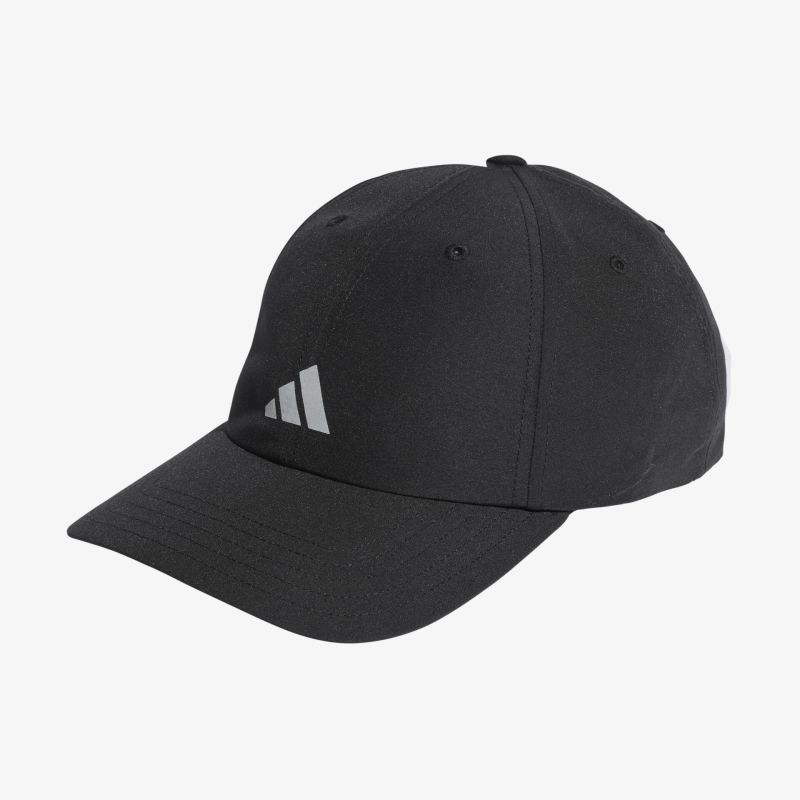 Schwarze Basecap mit modernem Logo und sportlichem Design, perfekt für vielseitige Freizeitaktivitäten.