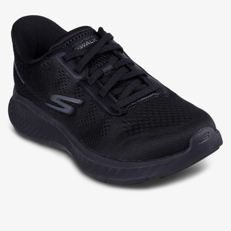 Stylischer schwarzer Schuh, ideal für Alltag und Sport, mit komfortabler Passform und flexibler Sohle