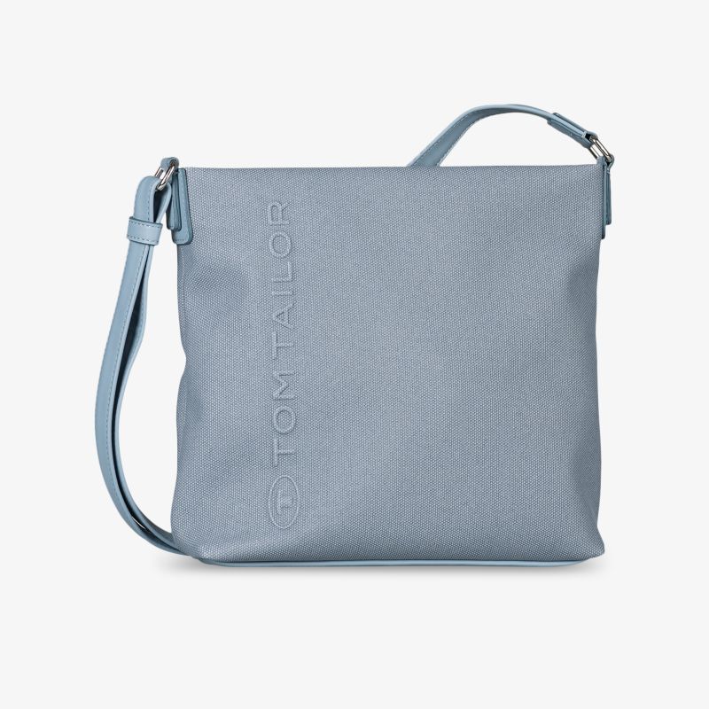Modische blaue Schultertasche mit verstellbarem Riemen, schlichtes und hochwertiges Design, praktisch und leicht