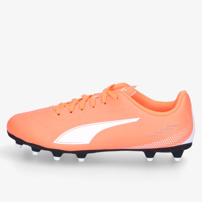 Leichter, atmungsaktiver Fußballschuh in Orange mit rutschfester Sohle und komfortablem Sitz