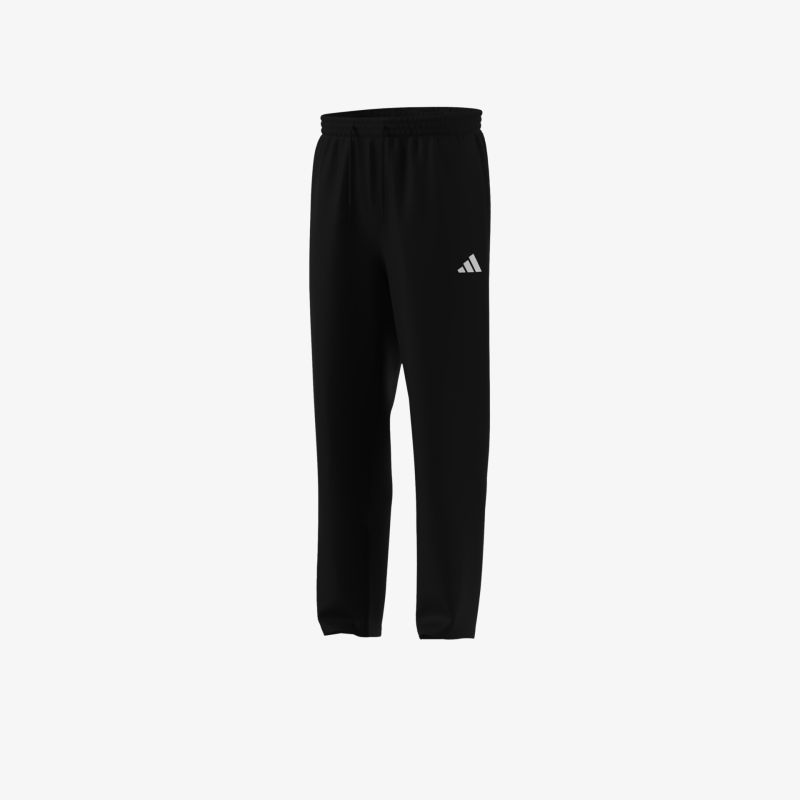 Schwarze Jogginghose mit elastischem Bund und Bündchen, bequem und ideal für Sport oder Freizeit