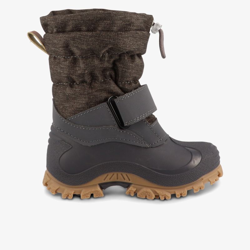 Winterstiefel mit robuster rutschfester sohle, warm gefüttert und verstellbarem riemen für optimalen halt