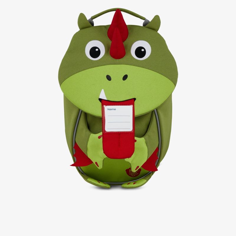 Grüner Dinosaurier Kinder Rucksack mit großer Fronttasche, robust und leicht für den Alltag