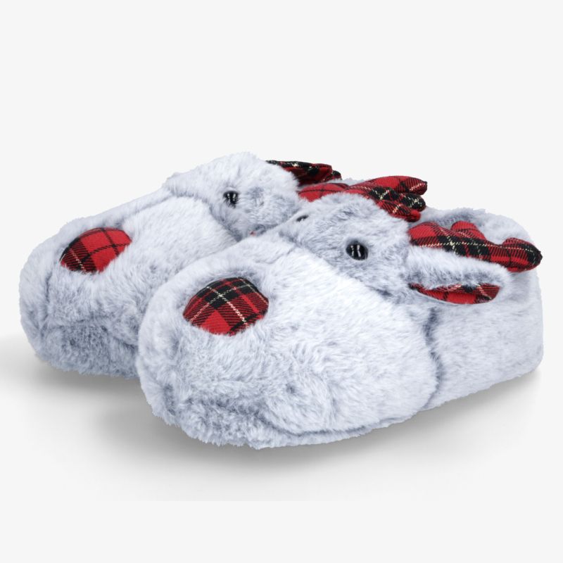 Kuschelige Hausschuhe mit weichem Innenfutter und niedlichem Hasenmotiv, bequem und warm für angenehme Füße